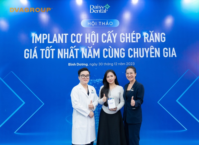 Nha khoa Quốc tế DAISY đã tổ chức thành công "Hội Thảo Implant: Cơ Hội Cấy Ghép Răng Giá Tốt Nhất Năm Cùng Chuyên Gia"