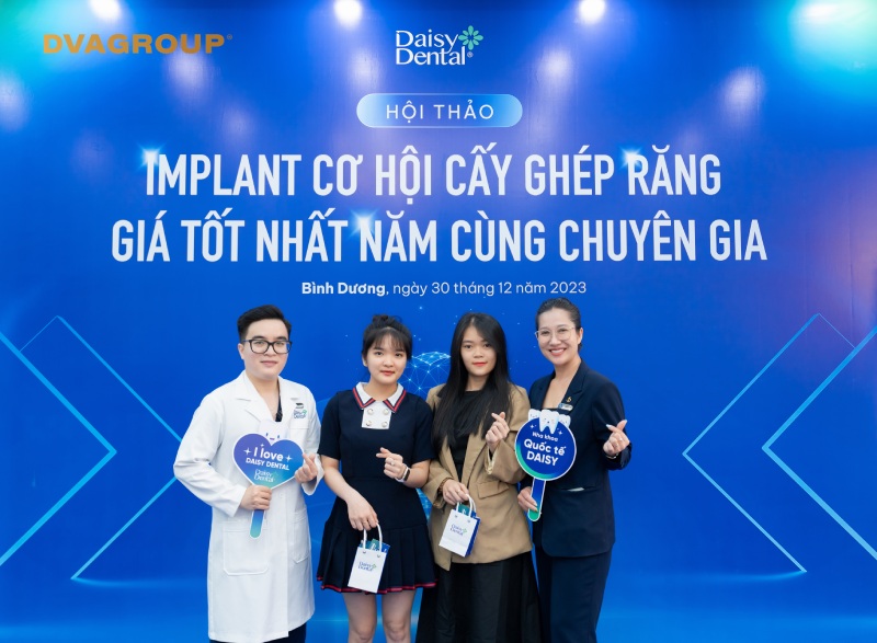 Nha khoa Quốc tế DAISY đã tổ chức thành công "Hội Thảo Implant: Cơ Hội Cấy Ghép Răng Giá Tốt Nhất Năm Cùng Chuyên Gia"