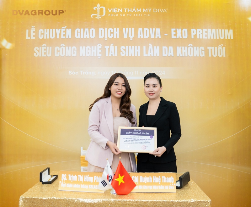 Viện thẩm mỹ DIVA ký kết chuyển giao công nghệ ADVA - Exo Premium từ Hàn Quốc